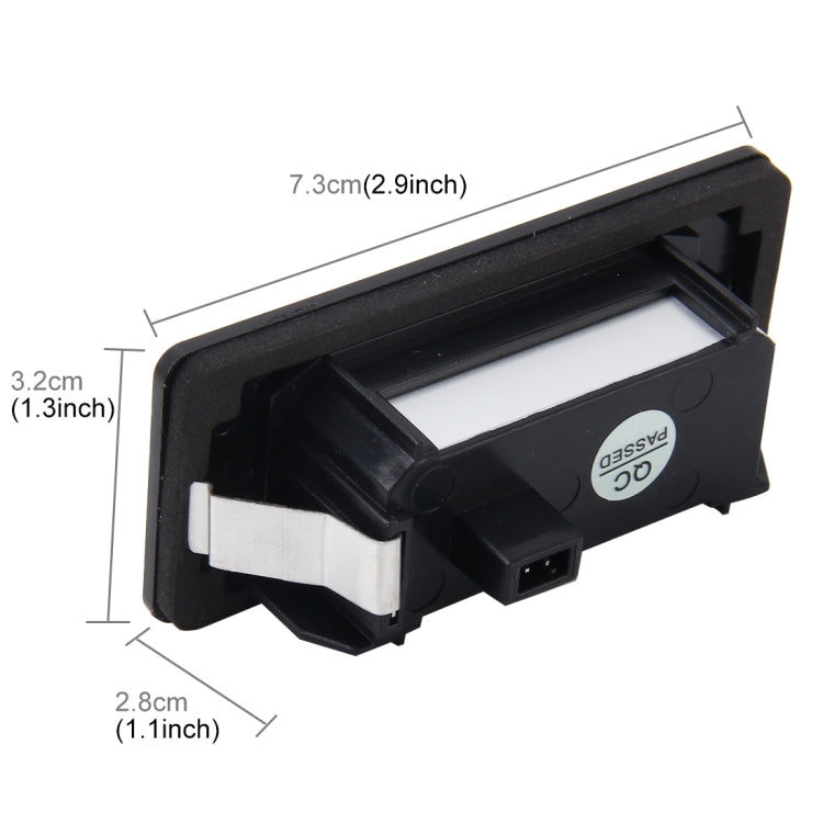 2 PCS 2W 120 LM Car License Plate Light with 24 SMD-3528 Lamps for Audi,Volkswagen, DC 12V - License Plate Lights by PMC TechLife | Online Shopping South Africa | PMC TechLife | Buy Now Pay Later Mobicred