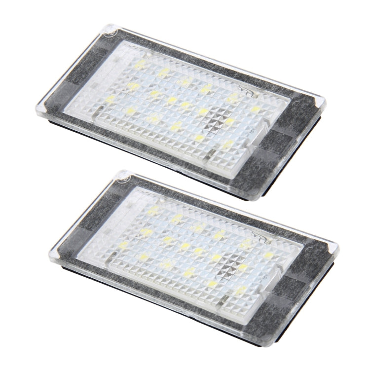 2 PCS License Plate Light with 18  SMD-3528 Lamps for BMW E46 2D M3 1998-2003,2W 120LM,6000K, DC12V (White Light) - License Plate Lights by PMC TechLife | Online Shopping South Africa | PMC TechLife | Buy Now Pay Later Mobicred