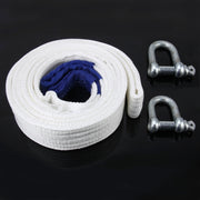 ZONGYUAN ZY-0220 Car 4m��6cm 8 Ton Towing 2 Ton Lifting Rope Straps with Two Hooks High Strength Cable Cord Heavy Duty Recovery Securing Accessories for Cars Trucks