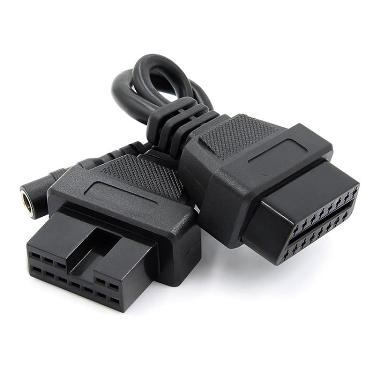 12 Pin to 16 Pin OBDII Diagnostic Cable for Mitsubishi - Cables & Connectors by PMC TechLife | Online Shopping South Africa | PMC TechLife | Buy Now Pay Later Mobicred