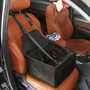 Nonslip Folding Breathable Water-resistant Car Vice Driving Seat Cover Pet Cat Dog Bag, Size: 40 x 30 x 25 cm(Black)