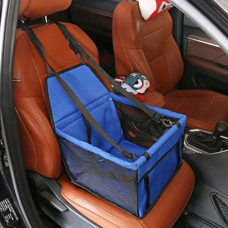 Nonslip Folding Breathable Waterproof Car Vice Driving Seat Cover Pet Cat Dog Bag, Size: 40 x 30 x 25 cm(Blue) - Seat Accessories by PMC TechLife | Online Shopping South Africa | PMC TechLife | Buy Now Pay Later Mobicred