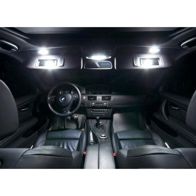 2 PCS White Light Car LED Vanity Mirror Lamp Lights with 18 SMD-3528 Lamps for BMW E60/ E60N/ E61/ E61N/ E90/ E90N/ E91/ E91N/ E92/ E92N/ E70/ E71/ E84/ F25/ X3