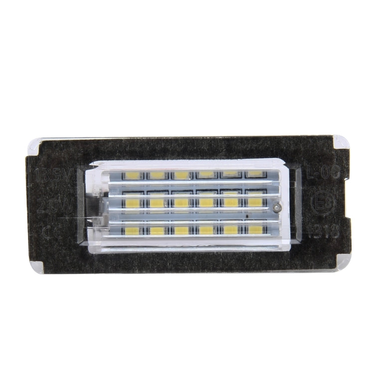 2 PCS License Plate Light with 18  SMD-3528 Lamps for BMW MINI R56,2W 120LM,6000K, DC12V (White Light) - License Plate Lights by PMC TechLife | Online Shopping South Africa | PMC TechLife | Buy Now Pay Later Mobicred
