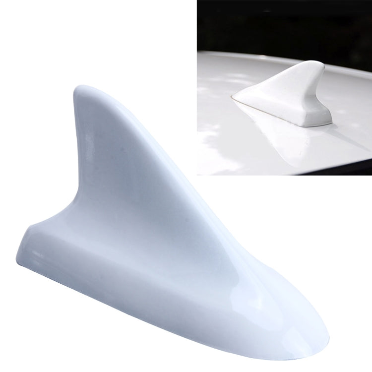 A-886 Car Auto Shark Fin Dome Antenna Decoration for Honda Buick Nissan Hyundai Toyota Volkswagen Mazda(White) - Aerials by PMC TechLife | Online Shopping South Africa | PMC TechLife | Buy Now Pay Later Mobicred