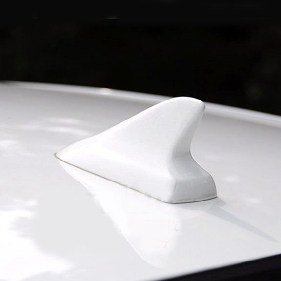 A-886 Car Auto Shark Fin Dome Antenna Decoration for Honda Buick Nissan Hyundai Toyota Volkswagen Mazda(White)