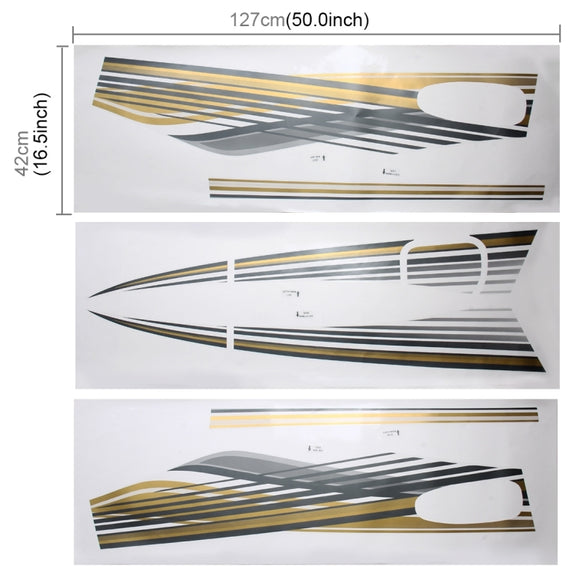 5 PCS SUV Body Decorative Strip Brand Car Streamline Shining Sticker for Toyota Prado 2010 Version