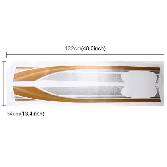 4 PCS SUV Body Decorative Strip Brand Car Streamline Shining Sticker for Toyota Prado 2014 Version