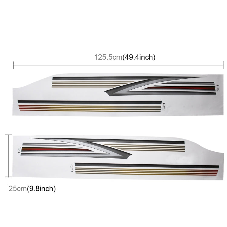 4 PCS SUV Body Decorative Strip Brand Car Streamline Shining Sticker for Toyota Prado 2016 Version - Decorative Sticker by PMC TechLife | Online Shopping South Africa | PMC TechLife | Buy Now Pay Later Mobicred