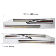 4 PCS SUV Body Decorative Strip Brand Car Streamline Shining Sticker for Toyota Prado 2016 Version