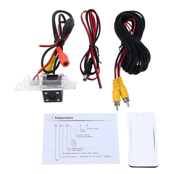 656��492 Effective Pixel  NTSC 60HZ CMOS II Water-resistant Car Rear View Backup Camera With 4 LED Lamps for BMW 3 Series /5 Series/ X5/X6/X1/1 Series Sedan 2008-2010 Version