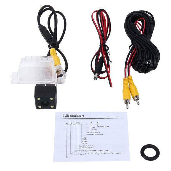 656��492 Effective Pixel NTSC 60HZ CMOS II Water-resistant Car Rear View Backup Camera With 4 LED Lamps for Ford Mondeo 2010-2012 Version / Focus Hatchback 2010-2014 Version