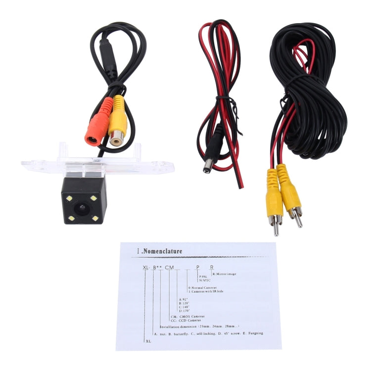 656��492 Effective Pixel NTSC 60HZ CMOS II Water-resistant Car Rear View Backup Camera With 4 LED Lamps for Ford 2010-2013 Version Focus Sedan