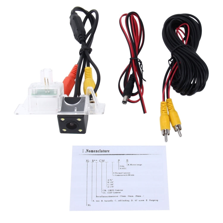 656x492 Effective Pixel  NTSC 60HZ CMOS II Waterproof Car Rear View Backup Camera With 4 LED Lamps for Volkswagen 2015/2016 Version Touareg 2015/2016 Version Sharan - Rear View Cameras by PMC TechLife | Online Shopping South Africa | PMC TechLife | Buy Now Pay Later Mobicred