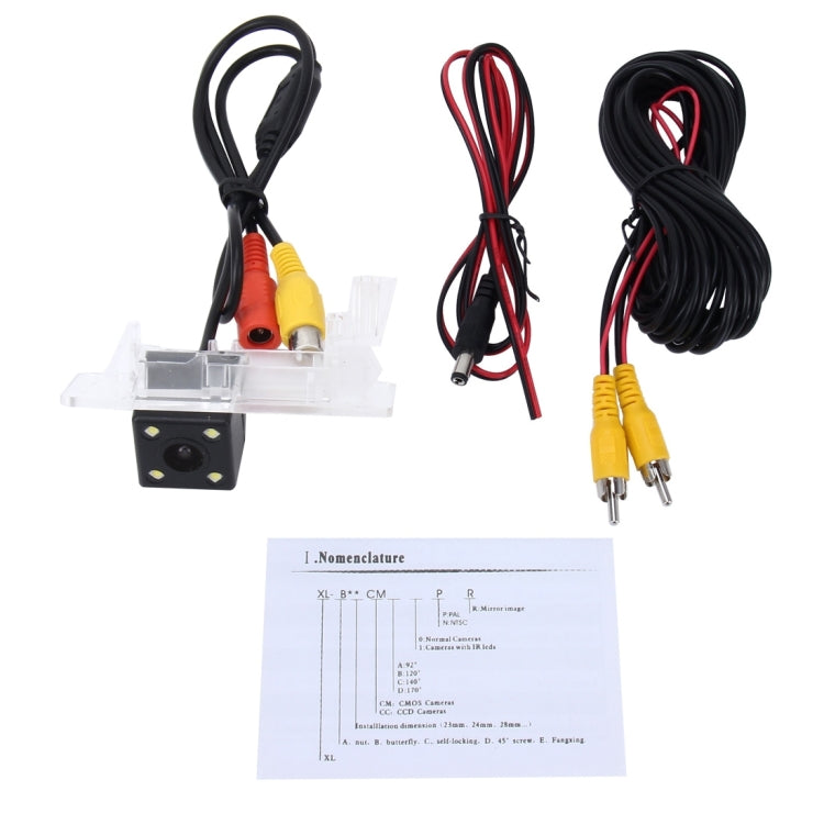 656x492 Effective Pixel  NTSC 60HZ CMOS II Water-resistant Car Rear View Backup Camera With 4 LED Lamps for Volkswagen 11/13/15/16 Version Passat 11/13 Version Touareg 12/13 Version Sharan