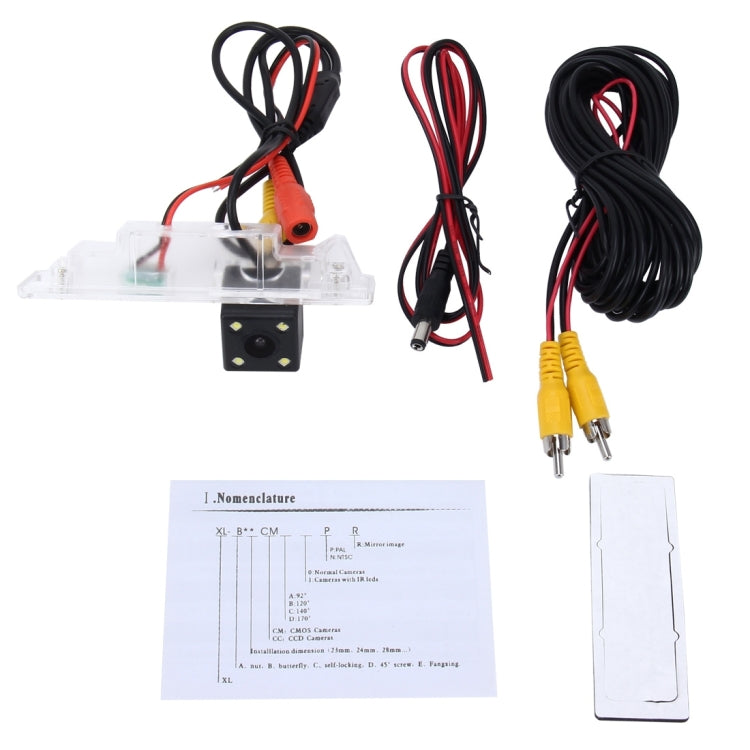 656x492 Effective Pixel NTSC 60HZ CMOS II Water-resistant Car Rear View Backup Camera With 4 LED Lamps for BMW 120i/135i/640i/Z4