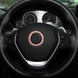 Car Aluminum Steering Wheel Decoration Ring with Diamonds For BMW(Rose Gold) - Decoration Rings by PMC Jewellery | Online Shopping South Africa | PMC Jewellery | Buy Now Pay Later Mobicred
