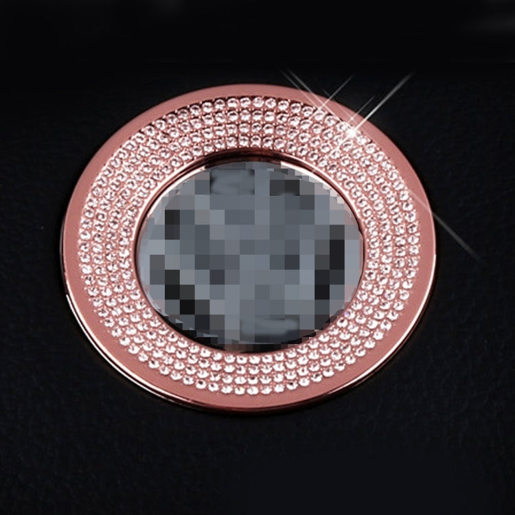 Car Aluminum Steering Wheel Decoration Ring with Diamonds For Volkswagen(Pink) - Decoration Rings by PMC Jewellery | Online Shopping South Africa | PMC Jewellery | Buy Now Pay Later Mobicred