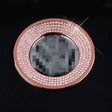 Car Aluminum Steering Wheel Decoration Ring with Diamonds For Volkswagen(Pink) - Decoration Rings by PMC Jewellery | Online Shopping South Africa | PMC Jewellery | Buy Now Pay Later Mobicred