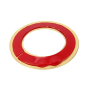 Car Aluminum Steering Wheel Decoration Ring with Diamonds For Volkswagen(Gold)