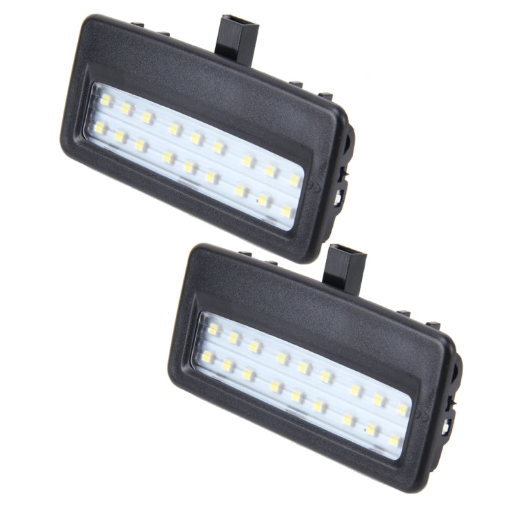 2 PCS White Light Car LED Vanity Mirror Lamp Lights with 18 SMD-3528 Lamps for BMW F10 / F11 / F07 / F01 / F02 / F03 / F04 - Dome Lights by PMC TechLife | Online Shopping South Africa | PMC TechLife | Buy Now Pay Later Mobicred