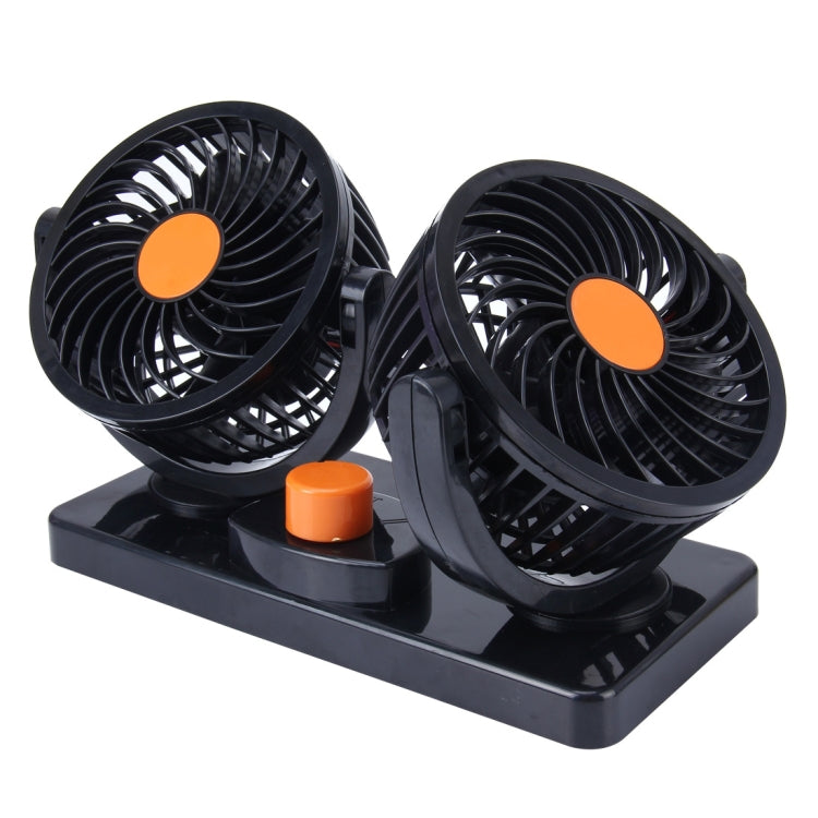 HUXIN HX-T304 10W 360 Degree Adjustable Rotation Two Head Low Noise Mini Electric Car Fan, DC 24V - Heating & Fans by PMC TechLife | Online Shopping South Africa | PMC TechLife | Buy Now Pay Later Mobicred