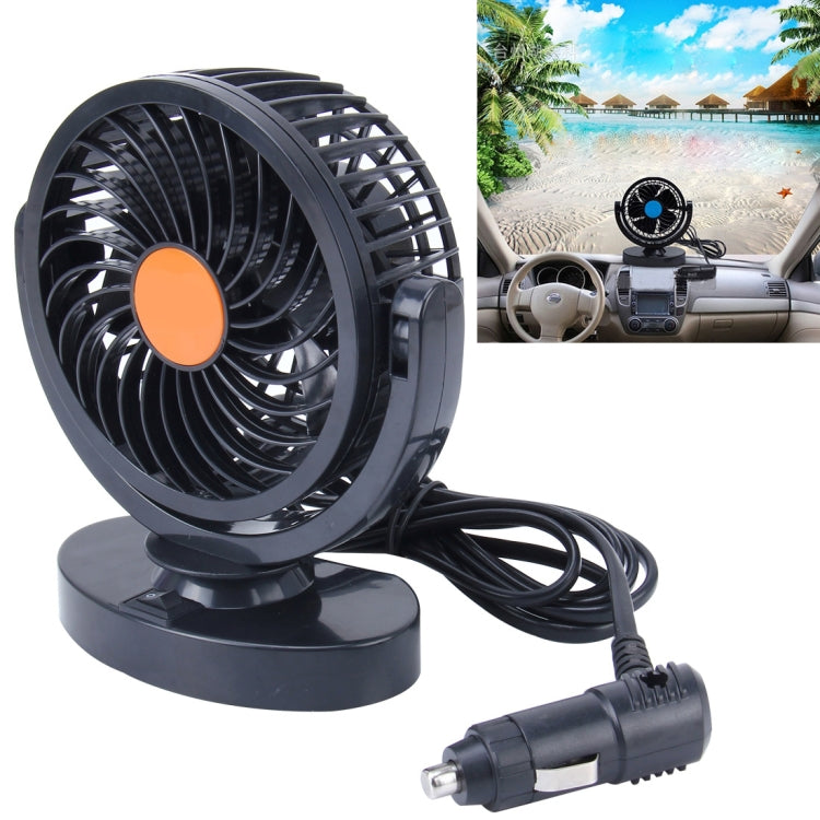 HUXIN HX-T306 6W 360 Degree Adjustable Rotation Low Noise Mini Electric Car Fan, DC 24V - Heating & Fans by PMC TechLife | Online Shopping South Africa | PMC TechLife | Buy Now Pay Later Mobicred