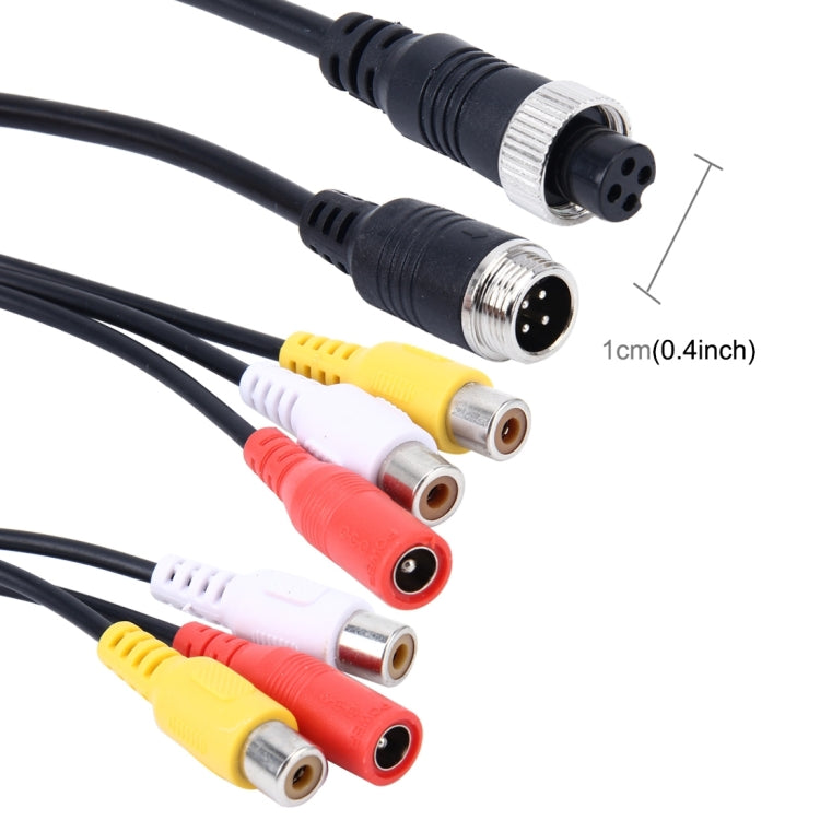 2 PCS 1 in 3 Ways Car Auto Monitor Camera DVR Male and Female 4 Pin Video Power Extension Cable Cord, Length: 34cm - DIY Cables by PMC TechLife | Online Shopping South Africa | PMC TechLife | Buy Now Pay Later Mobicred