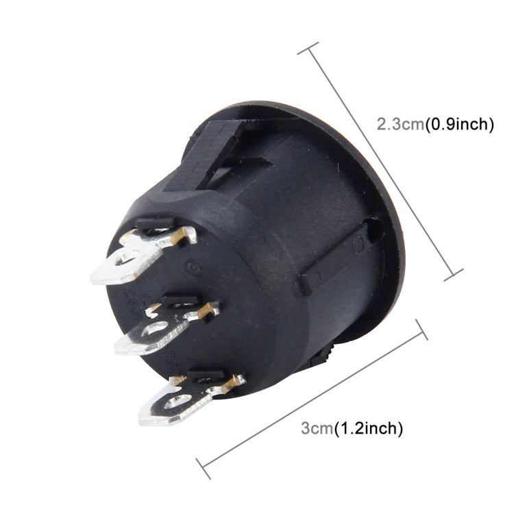 Car Auto Universal DIY 3 Pin Round Cap OFF- ON Push Button - Car Switches by PMC TechLife | Online Shopping South Africa | PMC TechLife | Buy Now Pay Later Mobicred