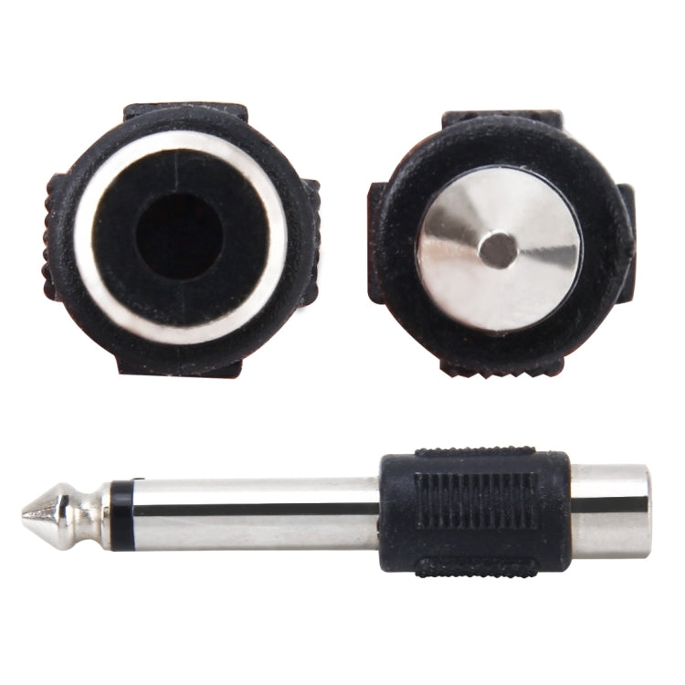 6.35mm to RCA Male to Female Plug Stereo Audio Adapter - Audio Adapter by PMC Jewellery | Online Shopping South Africa | PMC Jewellery | Buy Now Pay Later Mobicred