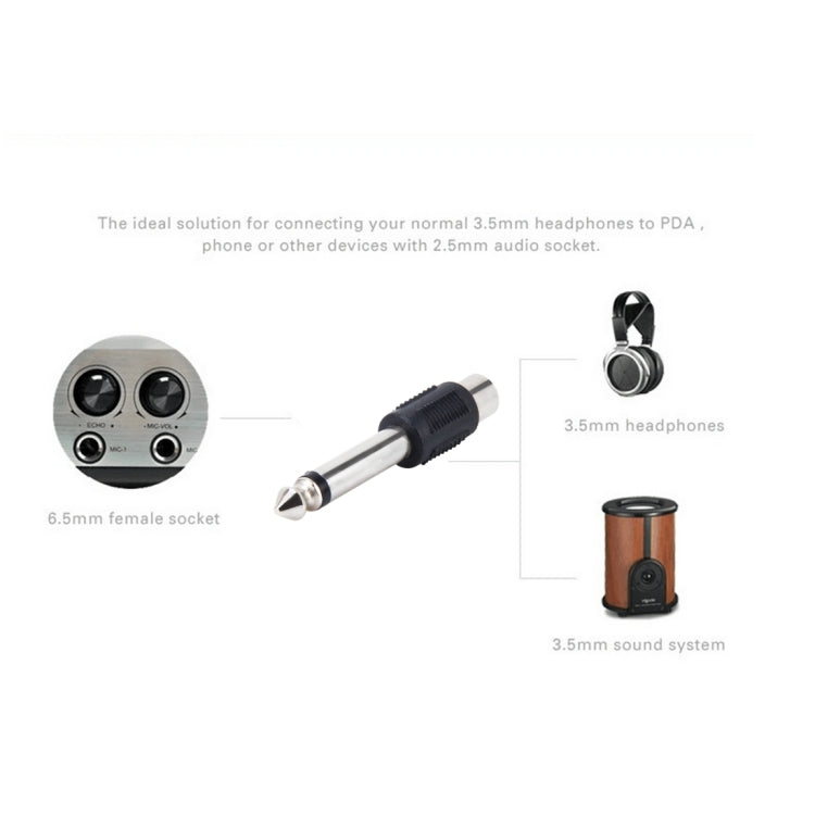 6.35mm to RCA Male to Female Plug Stereo Audio Adapter - Audio Adapter by PMC Jewellery | Online Shopping South Africa | PMC Jewellery | Buy Now Pay Later Mobicred