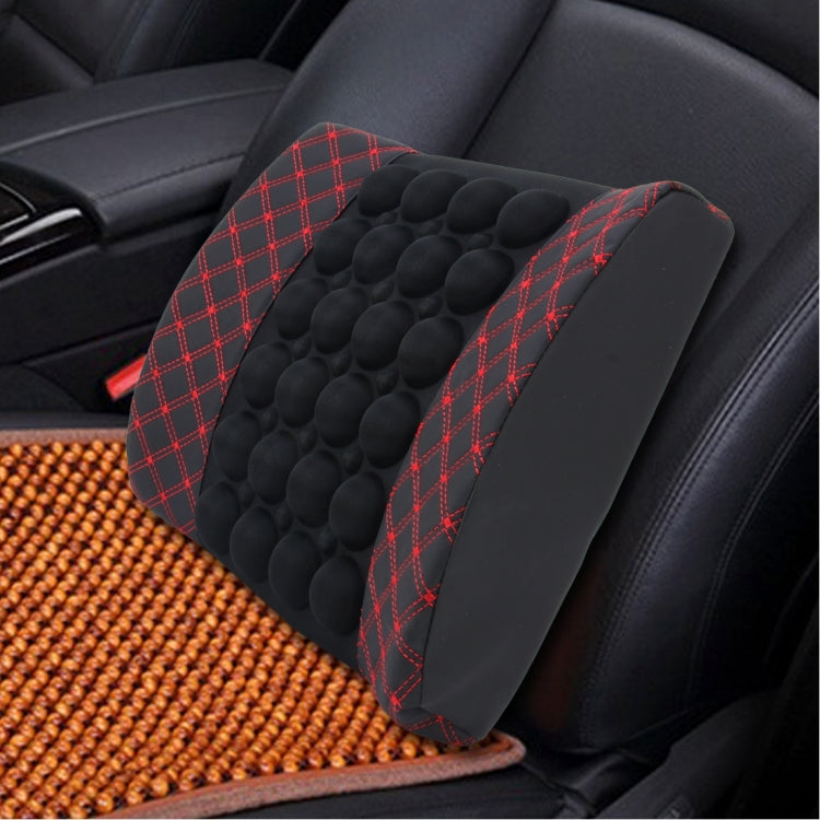 12V Four Season Chemical Fiber Wrapping Lumbar Seat Relaxation Waist Support Cushion for Car Office Family (Red) - Seat Accessories by PMC Jewellery | Online Shopping South Africa | PMC Jewellery | Buy Now Pay Later Mobicred