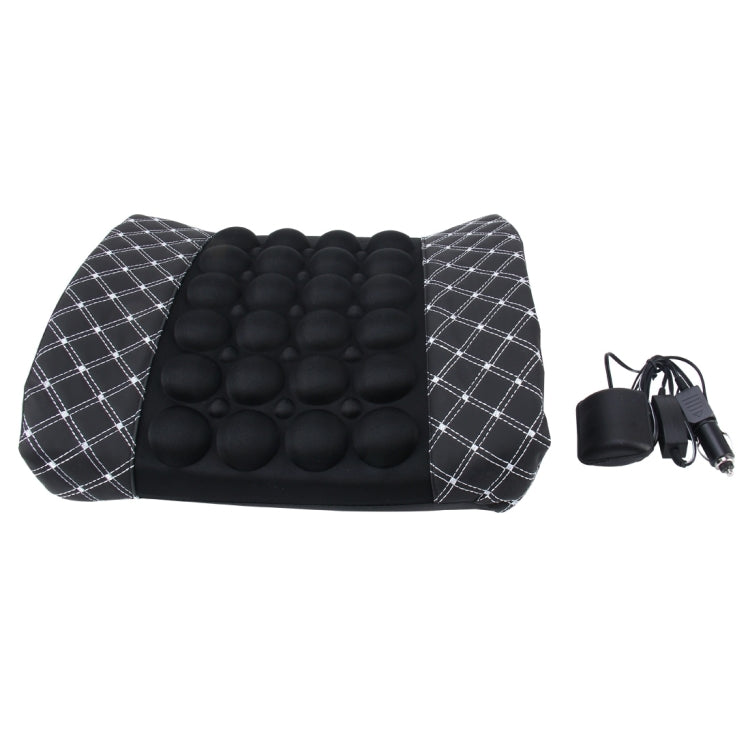12V Four Season Chemical Fiber Wrapping Lumbar Seat Relaxation Waist Support Cushion for Car Office Family (White) - Seat Accessories by PMC Jewellery | Online Shopping South Africa | PMC Jewellery | Buy Now Pay Later Mobicred
