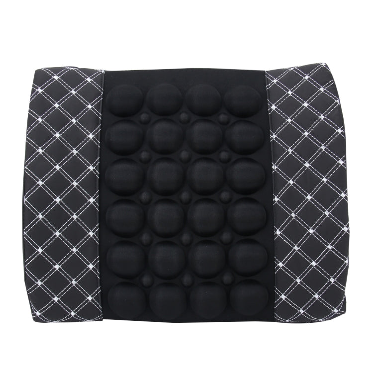 12V Four Season Chemical Fiber Wrapping Lumbar Seat Relaxation Waist Support Cushion for Car Office Family (White) - Seat Accessories by PMC Jewellery | Online Shopping South Africa | PMC Jewellery | Buy Now Pay Later Mobicred