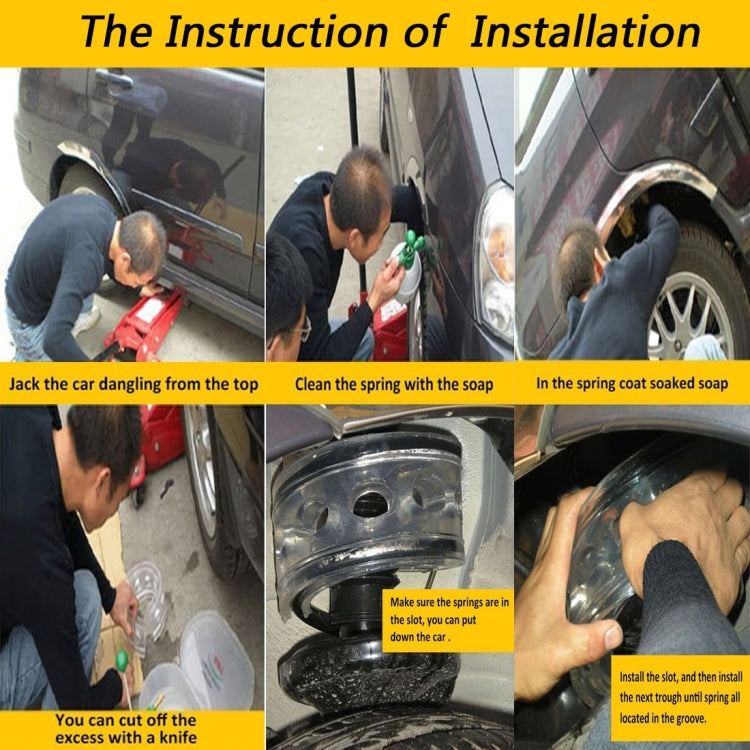 2 PCS Car Auto D Type Shock Absorber Spring Bumper Power Cushion Buffer, Spring Spacing: 22mm, Colloid Height: 43mm - Power Cushion by PMC TechLife | Online Shopping South Africa | PMC TechLife | Buy Now Pay Later Mobicred