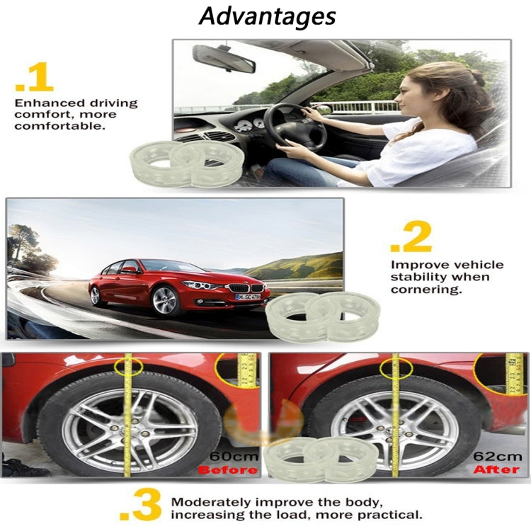 2 PCS Car Auto E Type Shock Absorber Spring Bumper Power Cushion Buffer, Spring Spacing: 17mm, Colloid Height: 38mm - Power Cushion by PMC TechLife | Online Shopping South Africa | PMC TechLife | Buy Now Pay Later Mobicred