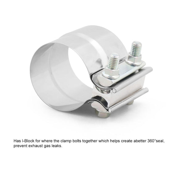 2.75 inch Car Turbo Exhaust Downpipe Stainless Steel Lap Joint Band Clamp