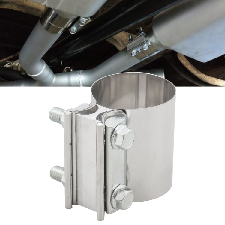 2.0 inch Car Turbo Exhaust Downpipe Stainless Steel Lap Joint Band Clamp - Booster Cable & Clip by PMC TechLife | Online Shopping South Africa | PMC TechLife | Buy Now Pay Later Mobicred