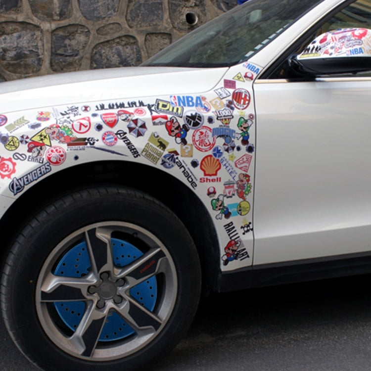 2 PCS Universal Aluminium Auto Car Wheel Disc Brake Racing Decorative Cover(Blue) - Wheels Tires & Parts by PMC TechLife | Online Shopping South Africa | PMC TechLife | Buy Now Pay Later Mobicred