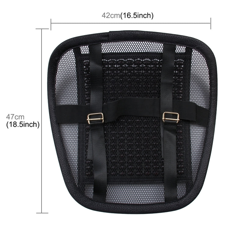 Universal Summer Ice Silk Mesh Breathable Cool Massage Waist Mat with Maple Wooden Bead for Car Family Office - Seat Accessories by PMC Jewellery | Online Shopping South Africa | PMC Jewellery | Buy Now Pay Later Mobicred
