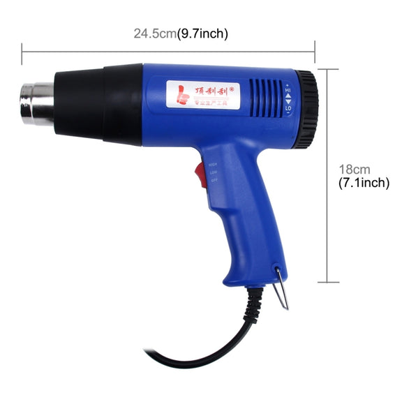 DINGGUAGUA 1800W Industrial Heavy Duty Professional Adjustable Temperature Heat Air Gun Tool(US Plug)