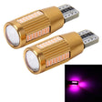 2 PCS T10 2W Constant Current Car Clearance Light with 38 SMD-3014 Lamps, DC 12-16V(Pink Light) - free shipping - PMC TechLife - Order now!