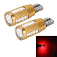 2 PCS T10 2W Constant Current Car Clearance Light with 38 SMD-3014 Lamps, DC 12-16V(Red Light) - free shipping - PMC TechLife - Order now!