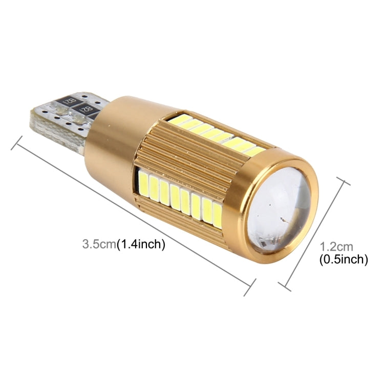 2 PCS T10 2W 180 LM 5500K Constant Current Car Clearance Light with 38 SMD-3014 Lamps, DC 12-16V(White Light) - Clearance Lights by PMC TechLife | Online Shopping South Africa | PMC TechLife | Buy Now Pay Later Mobicred