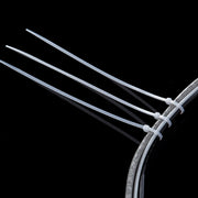 500 PCS 5mm*250mm Nylon Cable Ties(White)