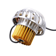 Motorcycle 30W DC 12V-85V LED Headlight Lens Built-in Whirlwind Double Aperture Angle Eyes + Devil Eye(Red Light)