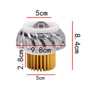 Motorcycle 30W DC 12V-85V LED Headlight Lens Built-in Whirlwind Double Aperture Angle Eyes + Devil Eye(Red Light)