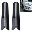 4 PCS Universal Car Auto Plastic Wrap Rubber Front Rear Body Bumper Guard Protector Strip Sticker(Black) - Anti Collision Sticker by PMC TechLife | Online Shopping South Africa | PMC TechLife | Buy Now Pay Later Mobicred