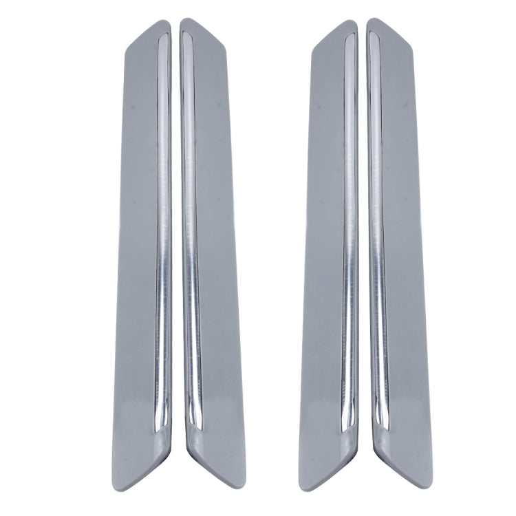 4 PCS Universal Car Auto Plastic Wrap Rubber Front Rear Body Bumper Guard Protector Strip Sticker(Grey) - Anti Collision Sticker by PMC TechLife | Online Shopping South Africa | PMC TechLife | Buy Now Pay Later Mobicred