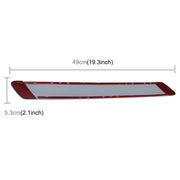 4 PCS Universal Car Auto Plastic Wrap Rubber Front Rear Body Bumper Guard Protector Strip Sticker(Grey)